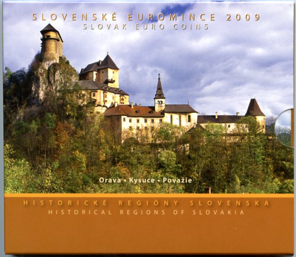 Sada mincí Slovenskej republiky 2009 - Historické regióny Slovenska
