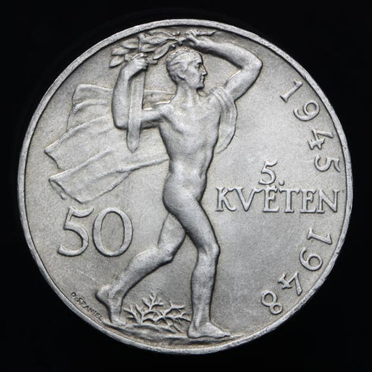 50 Kčs/1948 - Pražské povstanie - 3. výročie