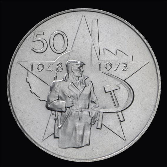 50 Kčs/1973 - Víťazný február - 25. výročie